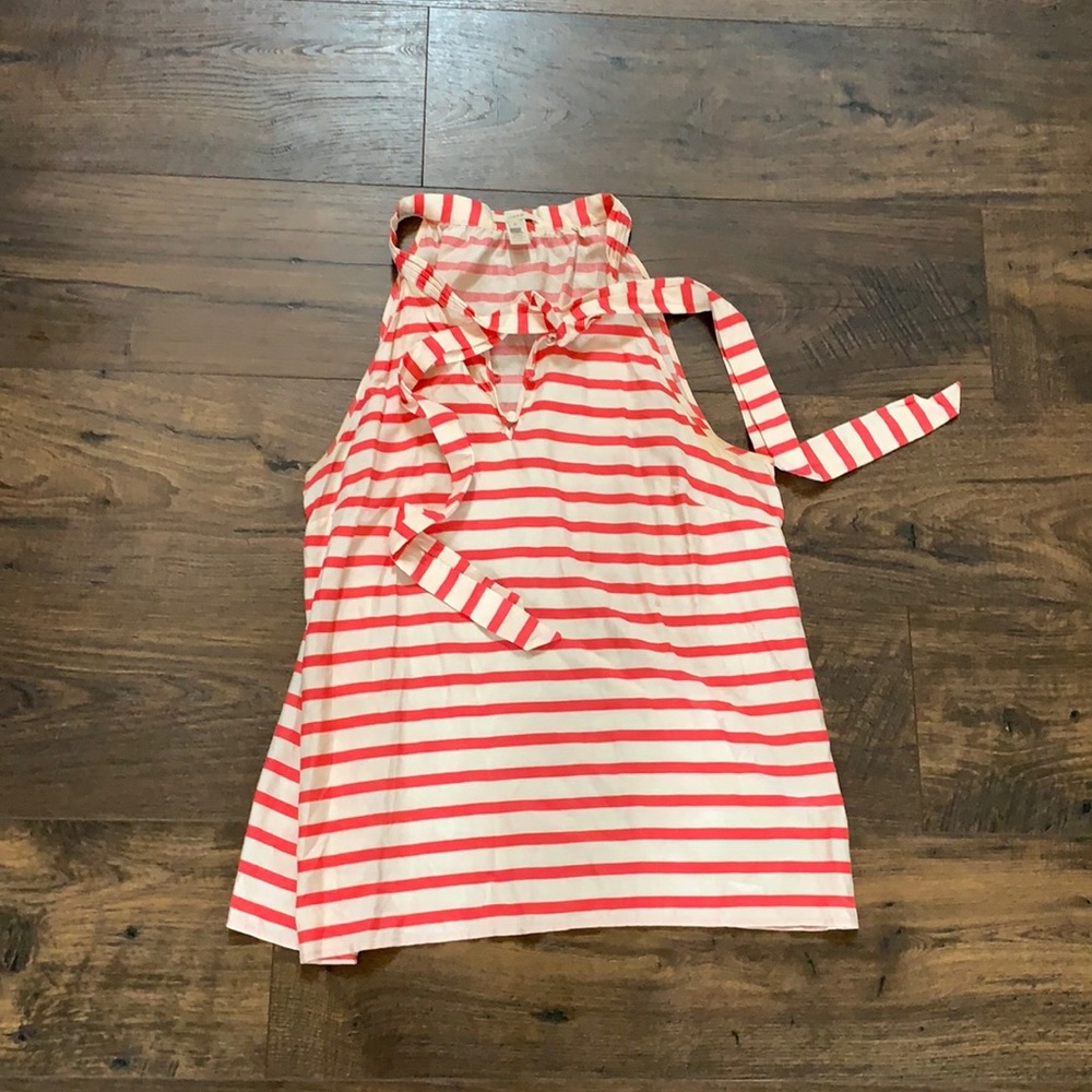 JCrew Tie-Neck Silk Top